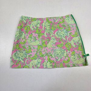Lilly Pulitzer Fried Catfish Skort Skirt Lions Tigers Bears Womens Sz 6‎